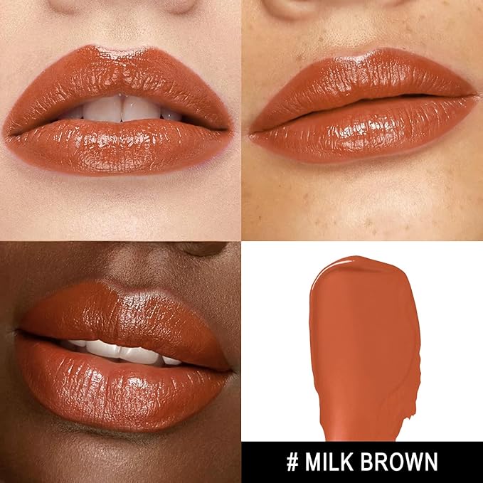 3Pc Moisture Lipsticks for Women Nude Pink Red Lipstick Hydrate Tinted Lip Balm for Dry Cracked Lips Glossy Lip Color, MA55/62/63