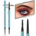 TurritopsisD Define & Fill Brow Pencil 【2-Pack Brown】 Eyebrow Pencil Pro Waterproof Long-Lasting Precision Tip Skinny Pen Built-in Soft Spoolie