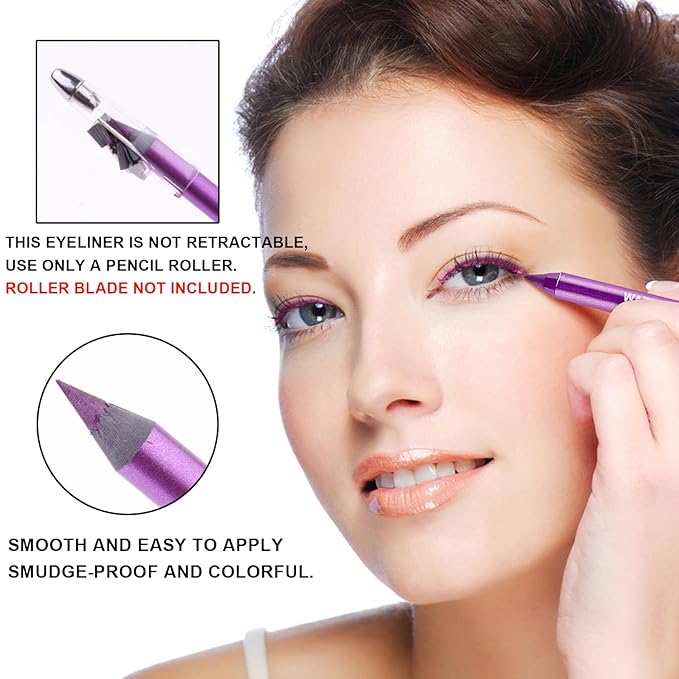 Colorful Eyeliner Pen Set, 15Colors Eye Shadow Pencil, Pearl Eyeliner Kit Metallic Glitter Colored Eye liner for Women Eye&Lip Liner Professional Waterproof Eye Makeup