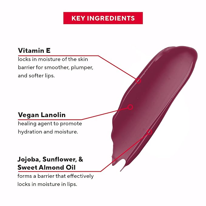 Mirabella - Luxe Advanced Formula Lip Gloss, Non-Sticky Hydrating Lip Glosses with Vegan Lanolin, Jojoba Oil & Vitamin E, Long-Lasting & Cruelty-Free Makeup, Mauvelous (Rose Mauve)