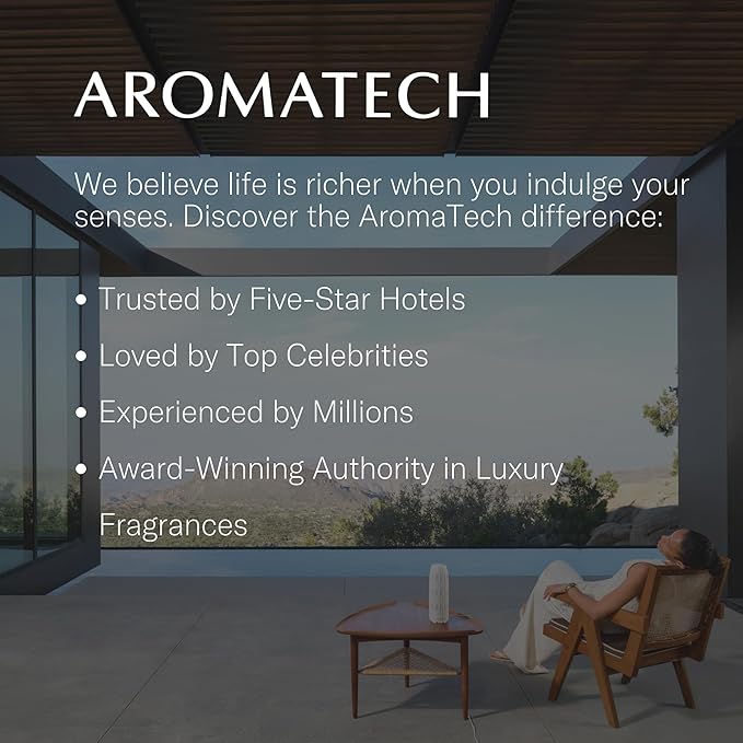 AromaTech Love Affair Aroma Essential Oil Blend: Luxury Hotel Inspired Aromatherapy with Jasmine, Saffron, Cedar & Amber for Ultrasonic Diffusers & Nebulizers - 16 fl oz, 500 mL