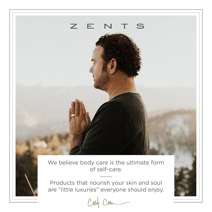 ZENTS Concreta Firming Repair Balm & Solid Parfum (Fresh Fragrance) | Moisturizing Shea Butter & Coconut Oil for Skin | 1.25 fl oz