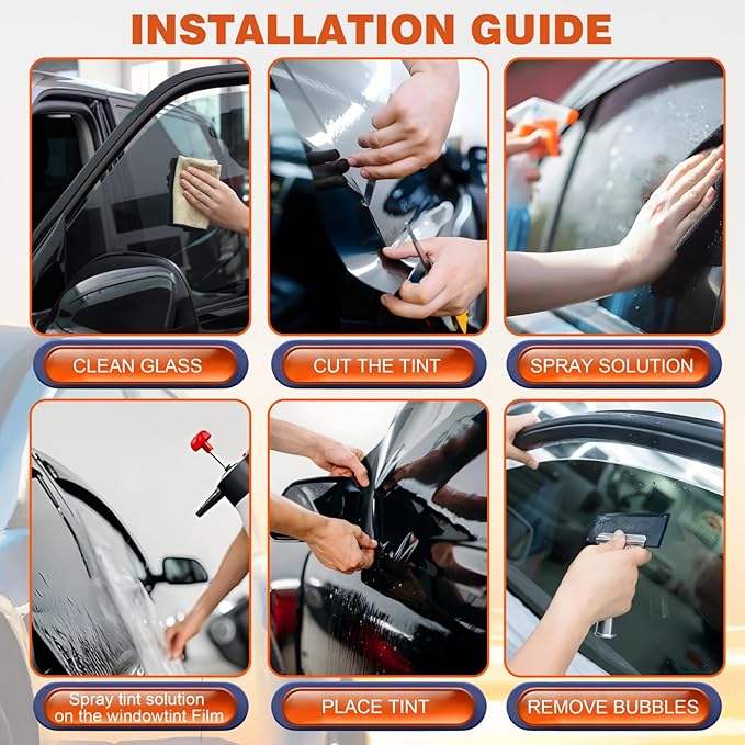 Car Window Tint Film-50% VLT Premium Cabon Tinting Roll | 36IN x 100FT| UV Shielding| Heat Resistance| Enhanced Privacy| Scratch Resistant| Professional Quality Window Tint Film for Auto