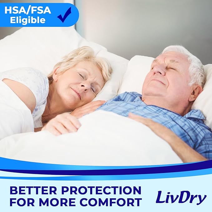 LivDry Adult XL Incontinence Underwear, Overnight Comfort Absorbency, Leak Protection, X-Large, 48-Pack