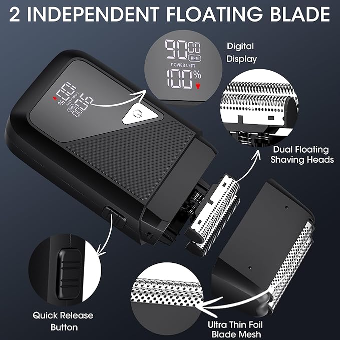 Karrte Professional Hair Clippers and Trimmer Set, 3 in 1 Hair Clippers for Men, Pro Clipper, T-Shaper Trimmer & Foil Shaver, Cordless Clippers and Grooming Set, Hair Cutting Kit for Gift