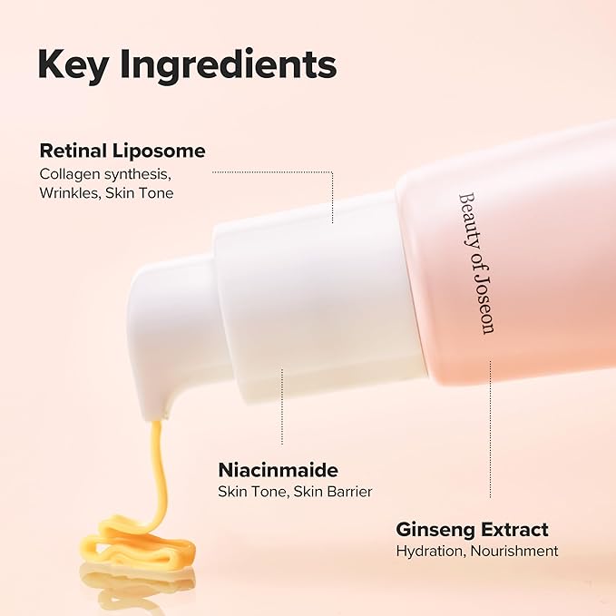 Beauty of Joseon Revive Eye Serum with Retinal Niacinamide Peptide for Face Under Eyes Wrinkles Dark Circles Moisturizer Cream Korean Skincare 30ml, 1 fl.oz * 2pack