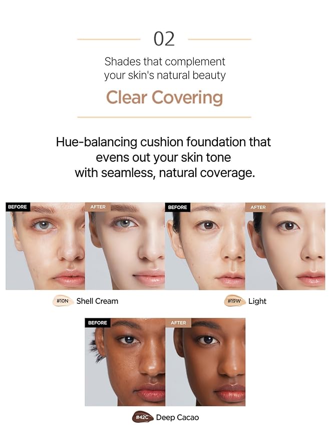 [JUNGSAEMMOOL OFFICIAL] Essential Skin Nuder Cushion (Fair) | Refill | Natural Finish | Buildable Coverage | Makeup Artist Brand