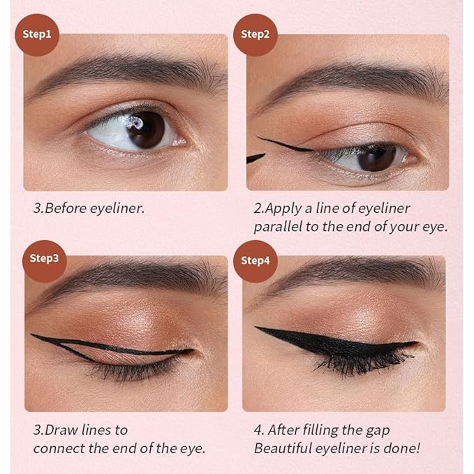 MAEPEOR Ultra-Fine Liquid Eyeliner Dark Brown High-Pigmented Matte Eyeliner Pen Stay All Day Makeup with Fine Brush Tip (M02 Dark Brown)