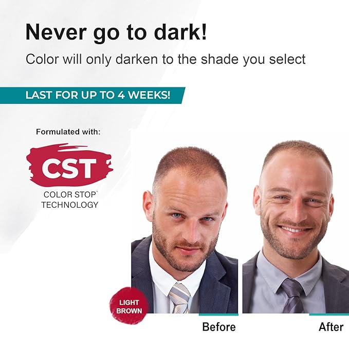 Sport Eyebrow Colorant, Men's Long Lasting Treatment to Cover Gray Brow Hairs, Light Brown