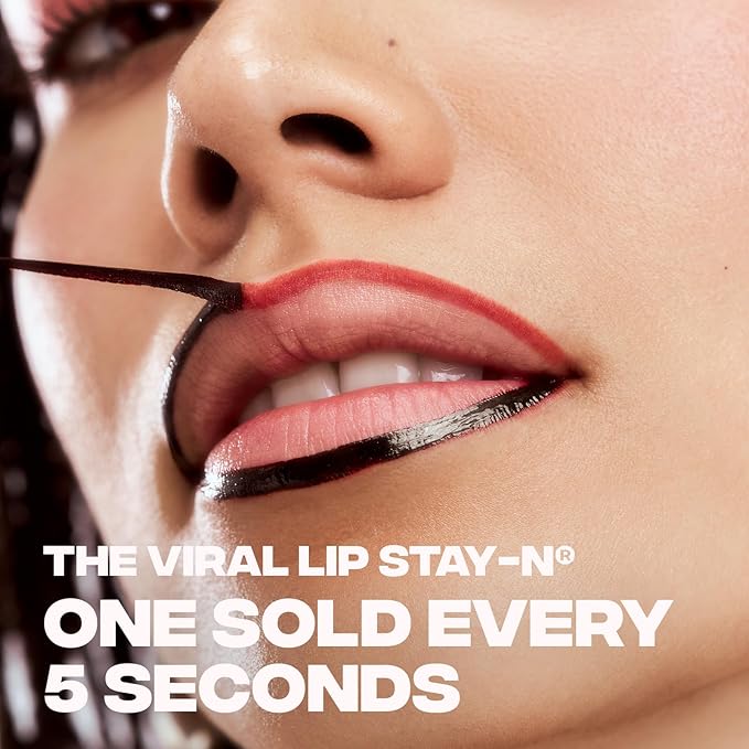 Sacheu Lip Liner STAY-N Peel Off Lip Stain — Long Lasting Matte Lip Tattoo Transfer Proof Lipstain Infused with Hyaluronic Acid & Vitamin E for All Skin Types — Vegan & Cruelty-Free, cLOVER
