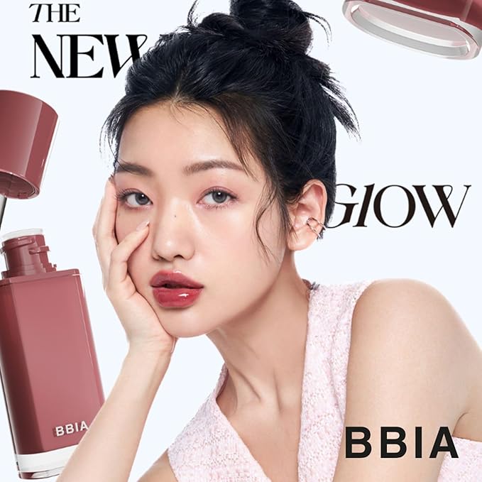 BBIA Glow Tint – Lip Plumping Volumizing Glossy & Glowy Lip Stain Naturally Moisturizing Comfortable Texture Lightweight Long-Lasting Vivid Color Non-Sticky Korean Makeup (05 VIN CHAUD, Pack of 1)