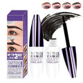 Easy Peel Off Eyebrow Gel, Tattoo Eyebrow Gel Easy Peel Off, Waterproof & Transfer-Proof Lasts Up to 3 Days Brow Color for Women, Create Fuller & Defined Looking Brows At-Home (03# Gray Brown)