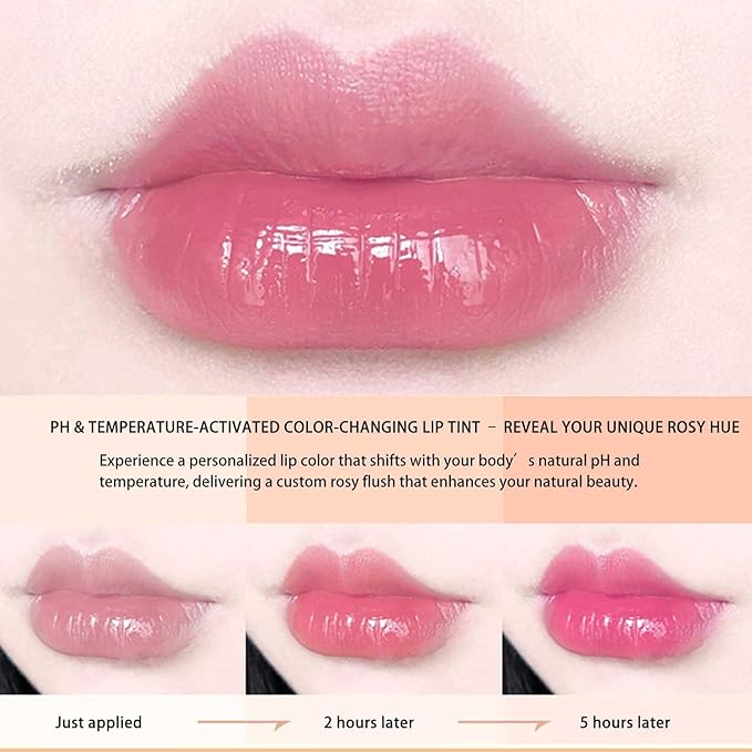 3 Pcs/Set Avocado, Grape & Blueberry Jelly Lipstick Set, Color Changing Lip And Cheek Stain | PH-Activated Temperature Reactive Moisturizing Lipstick for Dry & Mature Lips, Hydrating Long-Lasting Lip