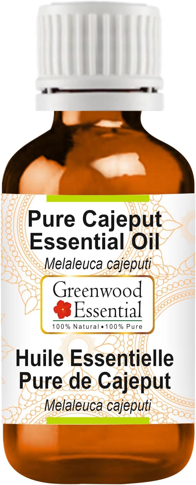 Greenwood Essential Pure Cajeput Essential Oil (Melaleuca cajeputi Steam Distilled 30ml (1.01 oz)