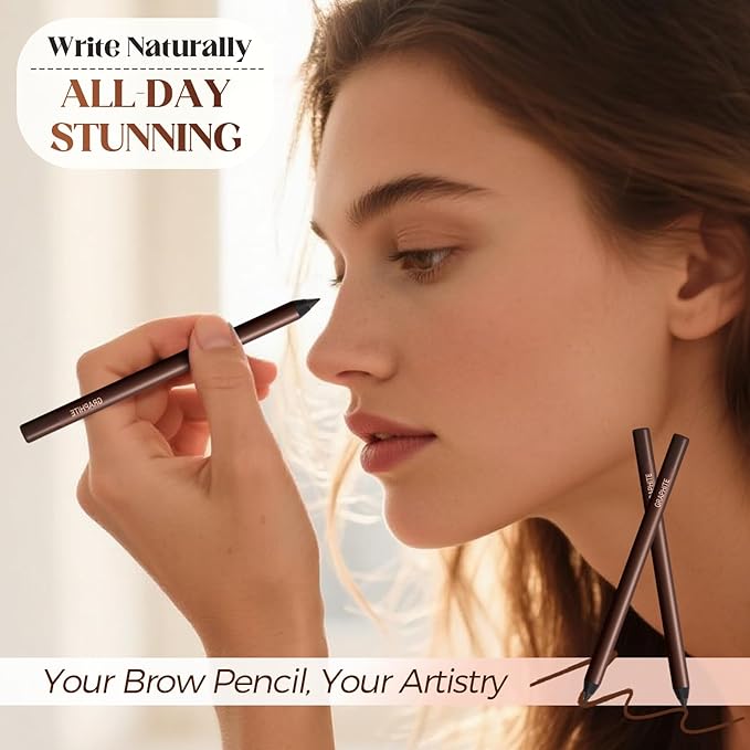 Eyeliner Pencil, Long Lasting Smudge-Proof Professional Eyeliner, Smooth and Easy to Apply, Effortlessly Create Any Look (Bronze)