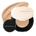JUNG SAEM MOOL [ Mini ] Essential Skin Nuder Cushion Mini 23N Honey 0.17 Fl Oz, Natural Radiant Finish Cushion Foundation with Buildable Coverage, Lightweight Texture, Korean Foundation Makeup