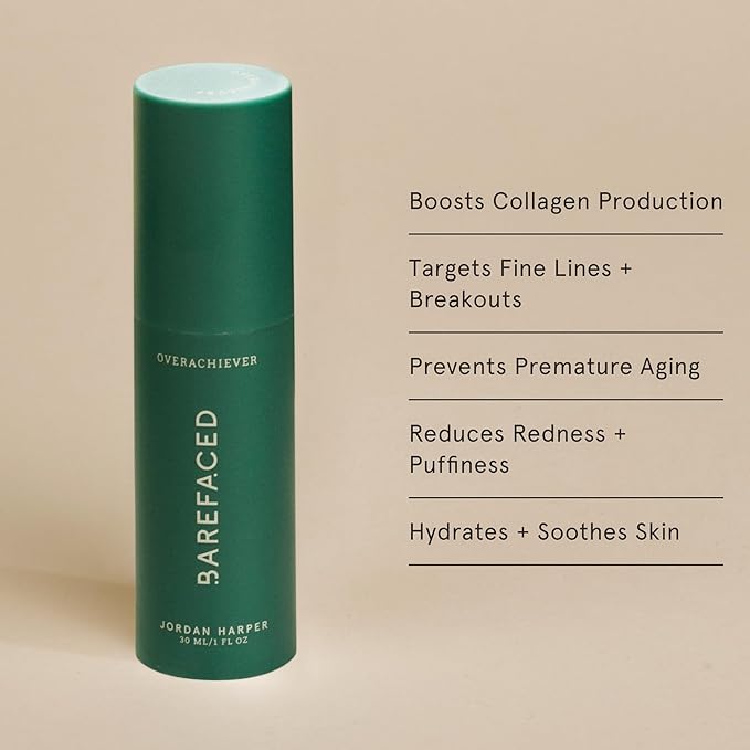 Barefaced Skin Goals Bundle - Toning Pads, Toning Pads II, Liquid Gold, Overachiever - Renew, Resurface, and Revitalize Skin