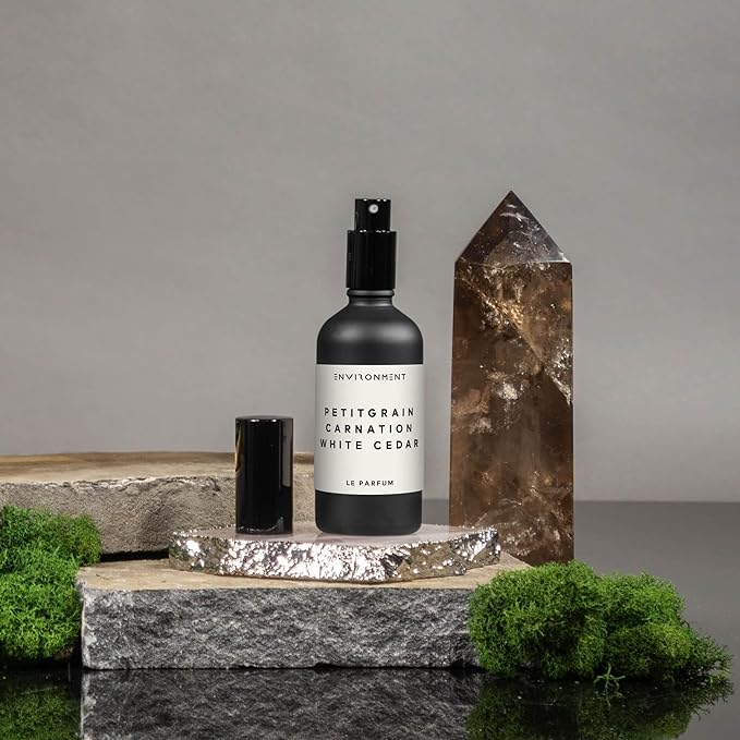 ENVIRONMENT Inspired by Designer Perfume LHomme Room Spray, 100ml Air Freshener (Petitgrain | Carnation | White Cedar) Home Fragrance Accessories, Room Perfume, Room Deodorizer, Vegan & Cruelty-Free