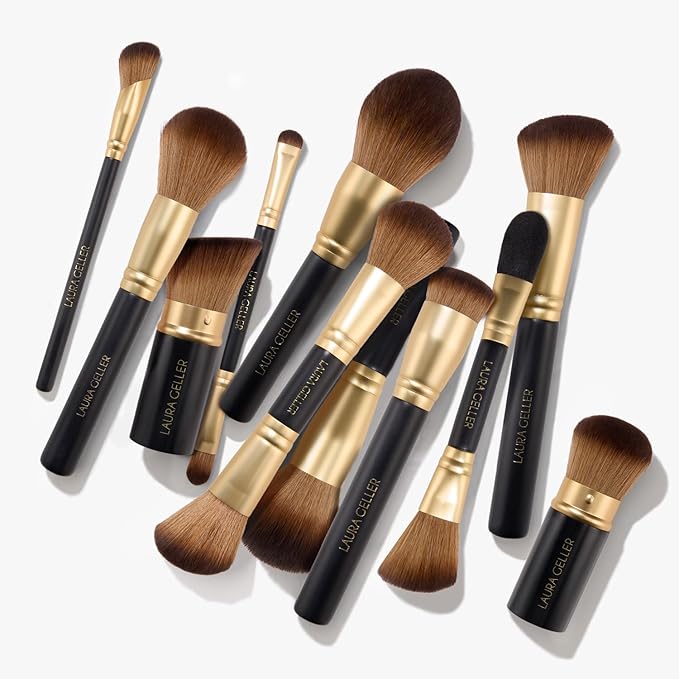 LAURA GELLER NEW YORK All-Over Eye Shadow Brush, Black Wooden Handle