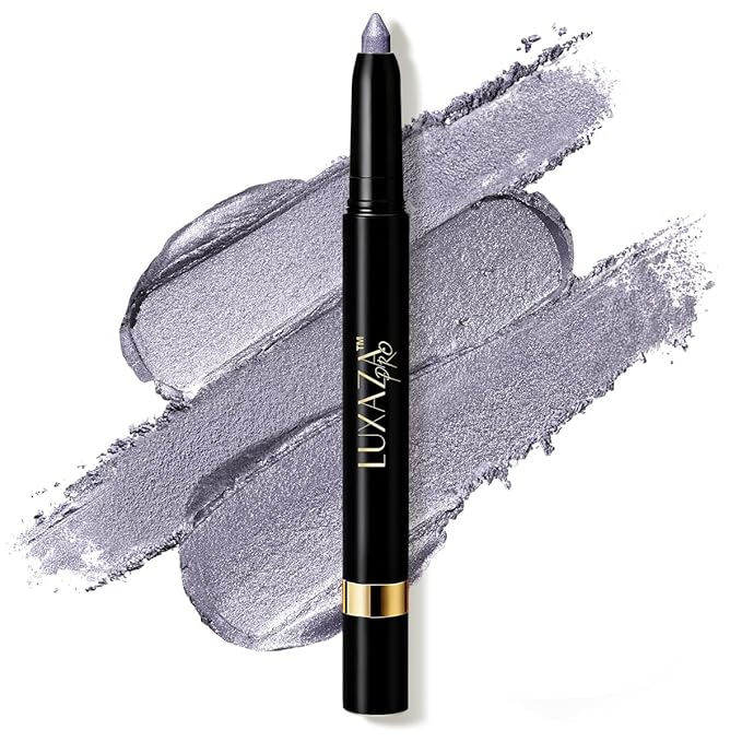 Purple Eyeshadow Stick Makeup Set 1PCS, Neutral Shimmer And Matte Cream Eye Shadow Palette, Metallic Bronze Smoky Eyeliner Brightener Crayon Pencil Kit, Ideal Gift for Women -Mist-Sea
