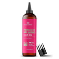 Botanic Hearth Hibiscus & Silk Protein Hair Oil (6.7 Fl Oz) |Nourishing And Strengthening Hair Treatment For Thicker, Healthier|Looking Hair | Paraben Free | Suitable For All Hair Types