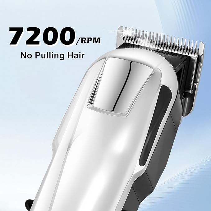 4 Pack Hair Clippers for Men Cordless Clippers for Hair Cutting Rechargeable Beard Hair Trimmer LED Display Stocking Stuffers for Men