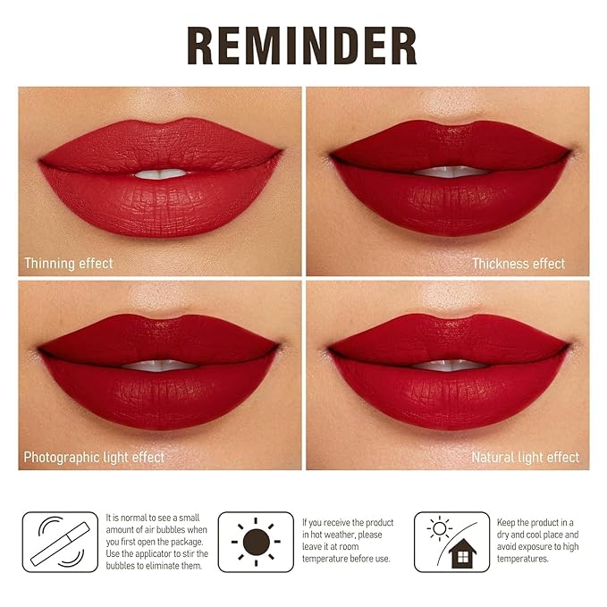 MAKI YIKA Dark Blue Lipstick for Women Color Stay Long Lasting Lipsticks, No Smudge Matte Liquid Lipstick Transferproof Cruelty-Free Lip Color | CHARM BLUE
