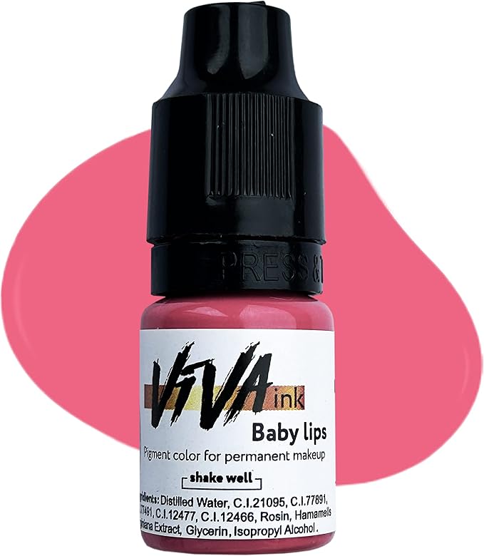 Lip Pigment – Baby Lips – Permanent Lip Makeup – Microblading Ink for Durable and Colorful Lips – Long Lasting Color Lip Cosmetics (0.2 oz)