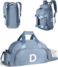 Teen Girls Gifts Trendy Stuff, Initial Gym Bags with Shoe Compartment, Dance Bag for Girls, Monogram Kid Overnight Bags, Small Travel Duffle Tote-Festival Gift for Daughter (Letter D)