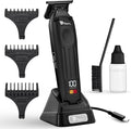 Fagaci Professional Zero Gapped Trimmer for Men, 5X Longer Sharpness Cordless Beard Trimmer for Men, T Liners Professional Trimmers for Barbers with Brushless Motor, Zero Gap Trimmers Barber T Blade