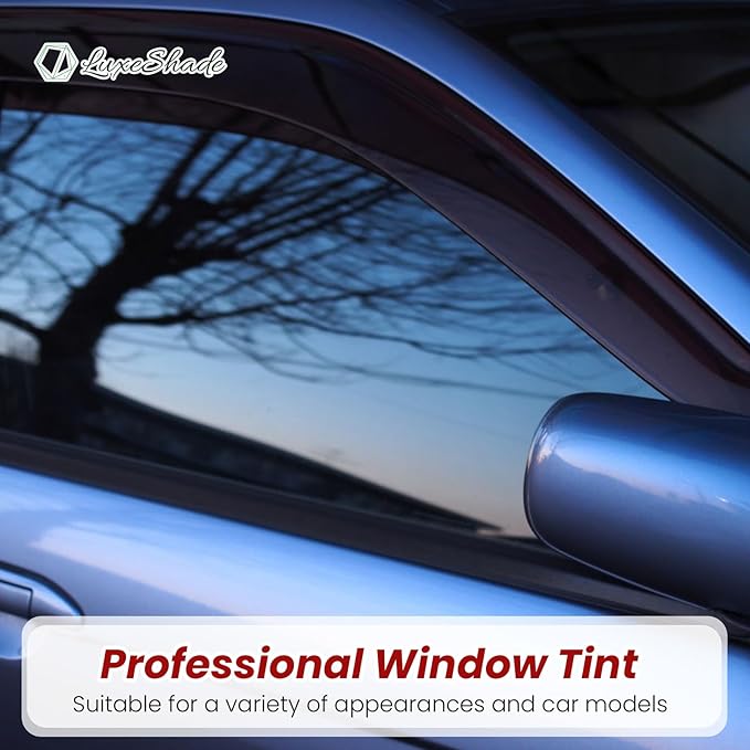 Car Window Tint, 2 PLY 5% VLT Premium Carbon HD Window Roll for Car, Home 24" in x 100'Ft Automotive Car Tint Privacy Film with Strength Adhesive, Blocks UV/IR Rays, Reduce Heat & Glare