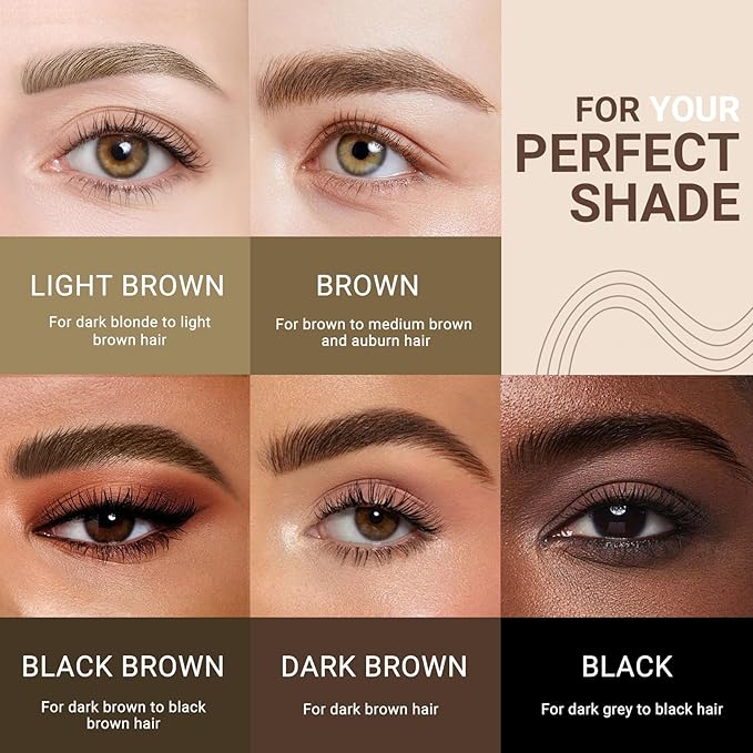 iMethod eyebrow pen - Microblading eyebrow pen, eyebrow pencil with a Micro 4-Fork Tip for Natural Hair-Like Brows, Long-Lasting Eye Brow Pencils for Women, Waterproof, Dark Brown