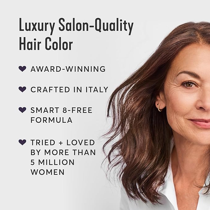 Madison Reed Radiant Hair Color Kit | 6.5NNN Brown with Warm Golden Undertones (Novara Light Brown) 100% Maximum Gray Hair Coverage for Resistant Grays | PPD-Free & Ammonia-Free | 1 Pack