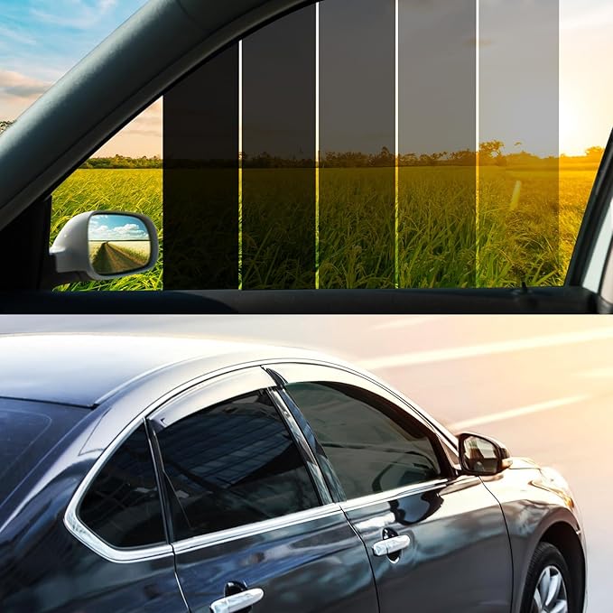 Vepagoo 20% VLT Ceramic Car Window Tint Film (24" x 25FT) - Heat & Glare Reduction, Blocks UV & IR Rays, Scratch Resistant, Privacy Tint Fit for Sedan SUV Pickup Truck