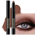 Eyeshadow Stick Matte Eye Shadow Pencil Cream to Powder Eye Brightener Crayon Long-Lasting Crease-Proof Neutral Eyeshadow Buildable & Blendable High Pigmented Eye Liner Makeup for Women, 2 PECAN