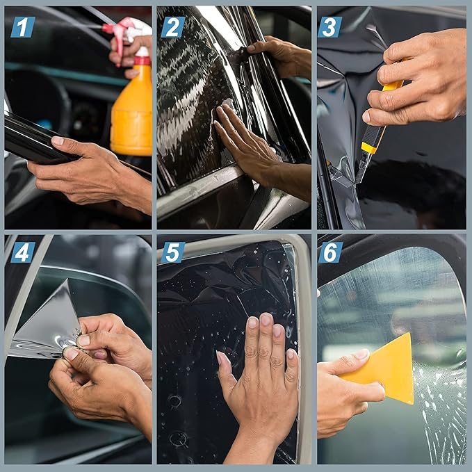 Window Tint Film for Cars, 5% VLT 30" in x 10'Ft Ceramic Window Film, Blocks 99% UV & IR Rays, Heat Resistant Anti Glare Film for Windshield, Scratch Resistant Sun Shade Auto Tint Roll
