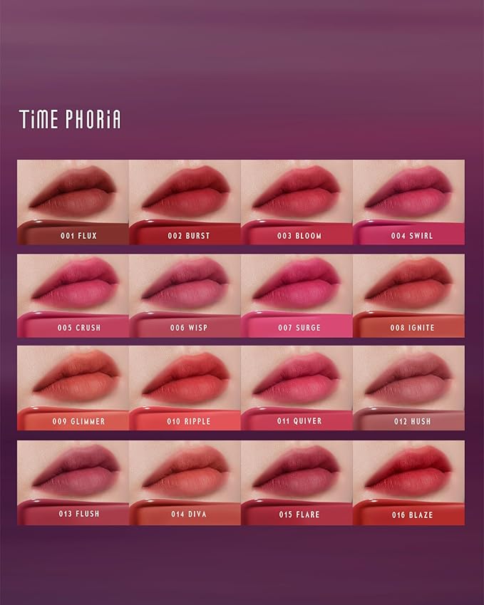 Blurring Lip Tint - Shine Lip Gloss to Soft Blurry Lip Matte Finish, Long-Lasting Lip Stain, Smooth and Blur lip lines, Weightless Watery-Velvet Feel, Hydrating & Non-Sticky (004 SWIRL)