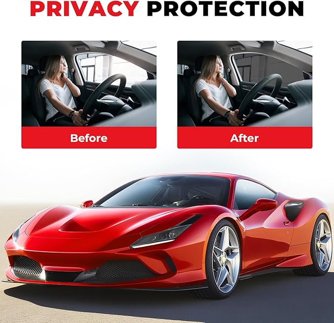 15% VLT Ceramic Car Window Tint Film (24In x100Ft), 99% UV & 96% IRR Blocks, 5-Layer Automotive Tints for Privacy Sun & Glare Protection Heat Blocking Scratch Resistant