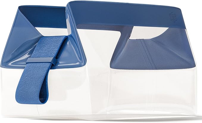 Cadence Parcel - Clear Kit with Magnetic Closure - Durable and Leak-Resistant Travel Toiletry Kit - TSA-Compliant & Modular Design - Hygiene Bag for Travel Essentials - 1 Qt - Cove