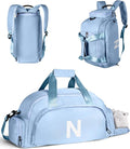 12 13 14 15 16 Year Old Girl Birthday Gifts, Initial Gym Bags with Shoe Compartment, Dance Bag for Girls, Monogram Kid Overnight Bags, Carry on Travel Duffel-Christmas Gift Ideas (Letter N)