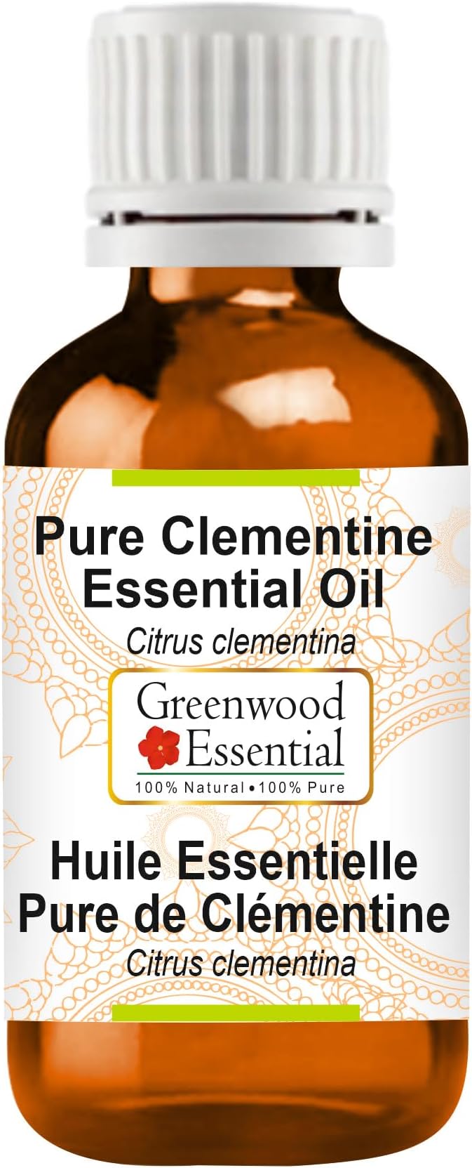 Greenwood Essential Pure Clementine Essential Oil (Citrus Clementina Steam Distilled 50ml (1.69 oz)