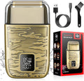 Electric Shavers for Men,3-Speeds Electric Razor,Head Shavers for Bald Men,Double Foil Beard Trimmer,Barber Supplies Waterproof Shaver, Gifts (Bronze-1)