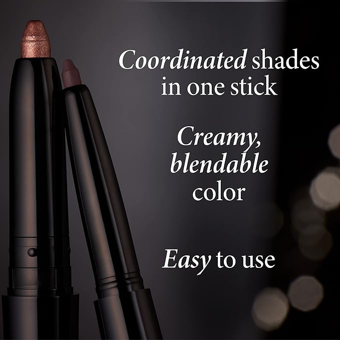 LAURA GELLER NEW YORK Swipe-n-Line Dual-Ended Eyeshadow + Eyeliner - Glam (Smokey Purple/Rich Plum) - Cream Eyeshadow & Smooth Glide Eyeliner - Waterproof & Crease-free Color
