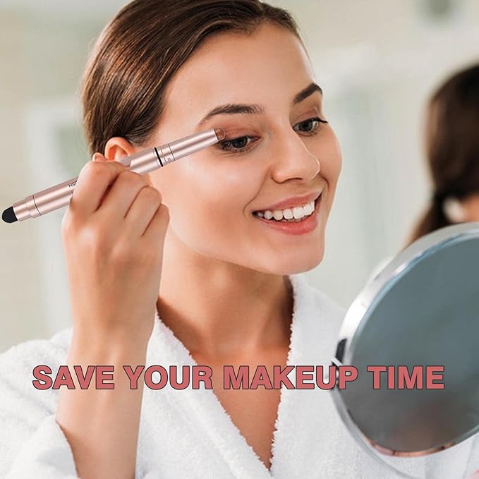 White Eyeshadow Stick Makeup, Waterproof Hypoallergenic Long Lasting Cream Eye Shadow Pencil, Highlighter Matte Crayon eyes liner, Glitter Primer Palette Shimmer Eyeliner Pen