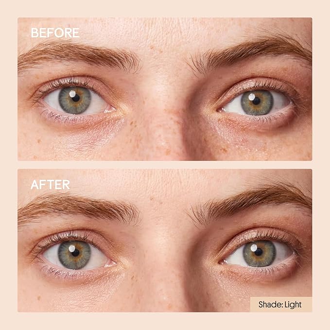 Winky Lux Peeper Perfect Under Eye Concealer, Makeup & Eye Brightener, Full Coverage Concealer for Dark Circles, Color Corrector & Eye Primer, With Collagen, Hyaluronic Acid & Vitamin E (Light)