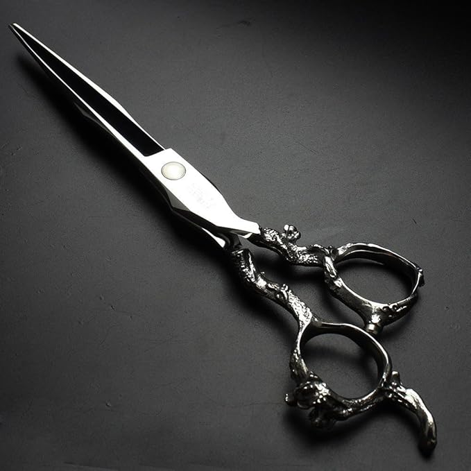 6/7-inch professional hairdresser set, stainless steel scissors hairdresser's exclusive hairdresser. (8-Zoll-Flachschere)