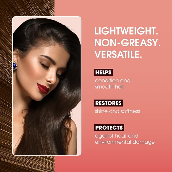 One n Only Argan Oil Hair Treatment - Lightweight & Hydrating Hair Oil for Natural, Wigs & Extensions - Shine Enhancing, Heat Protectant & Frizz Control (8 oz, 2pk)