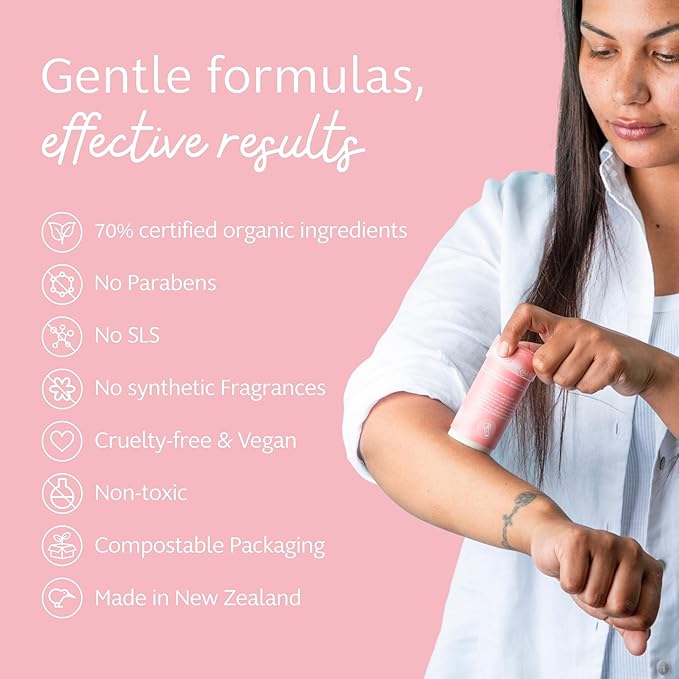 Slo Natural Moisturizing Stick | Body Balm with Organic Ingredients | Hydrating Nourishing | Coconut, Cocoa Butter & Antioxidants | Travel-Friendly | Rose Vanilla & Lime Coconut | 2set (2x2.1oz/60g)