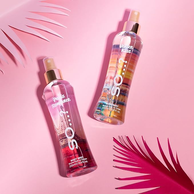 So...? Venice Kiss Body Mist for Women - 6.9 oz Body Mist - Pack of 2