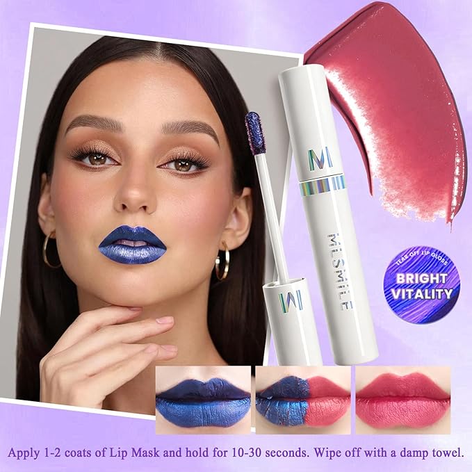 2025 New Peel Off Lip Stain Lip Tint, Matte Natural Mist Lip Tinted, Waterproof Long-Lasting Tear-off Lip Gloss, All-Day Vibrant Kiss-Proof Lip Stain,Smudge & Transfer Proof Lip Stains Masque (03#)